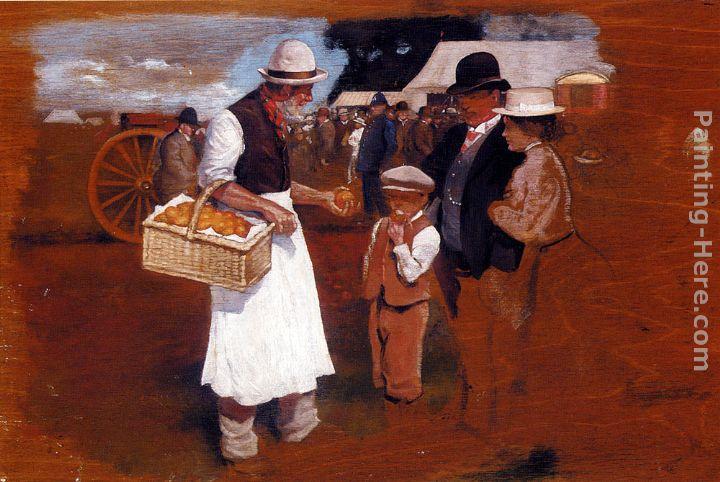 Sir Alfred James Munnings A Sketch For Whitsuntide - A Gala Day